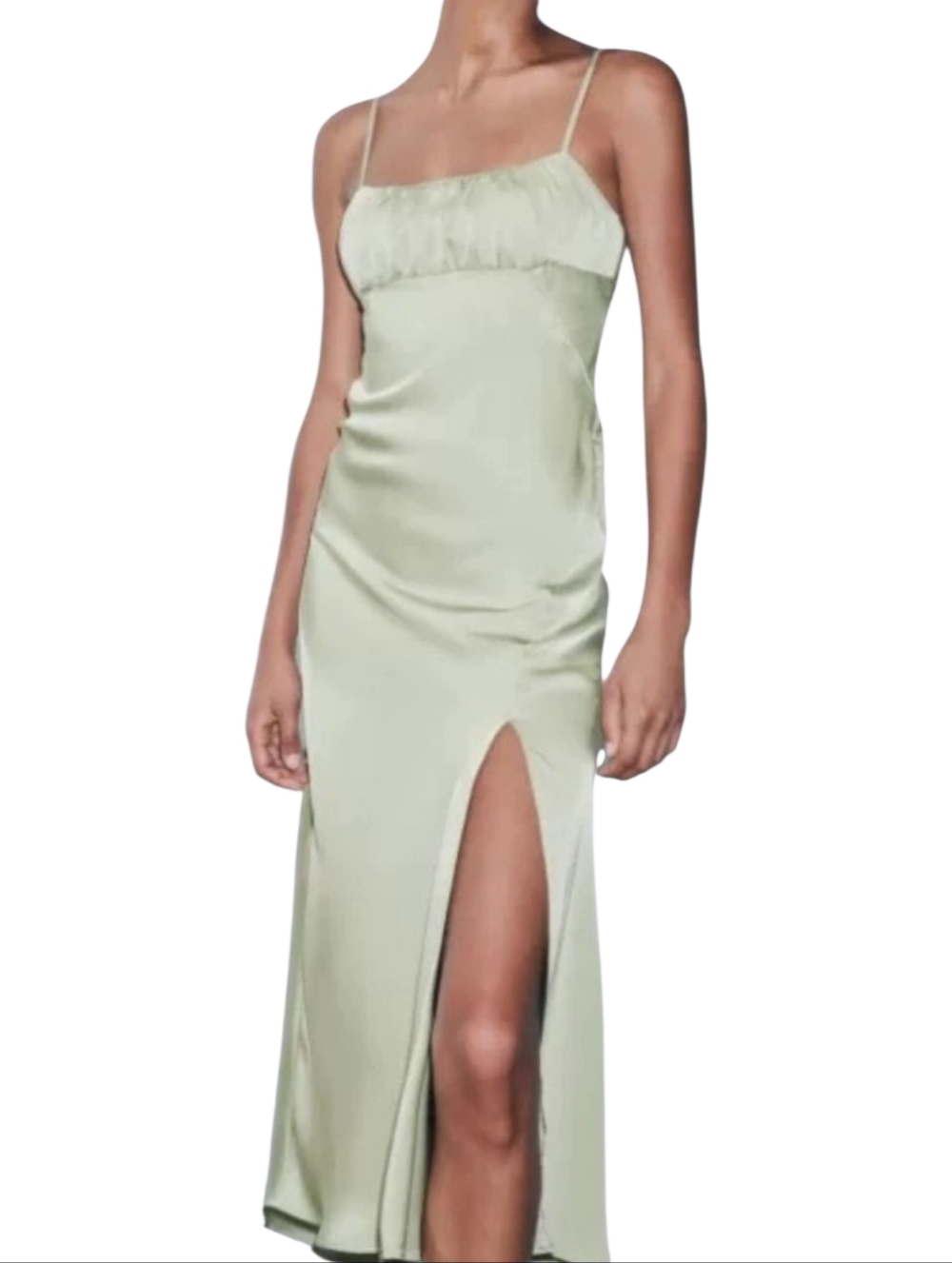 Zara Satin Midi Dress